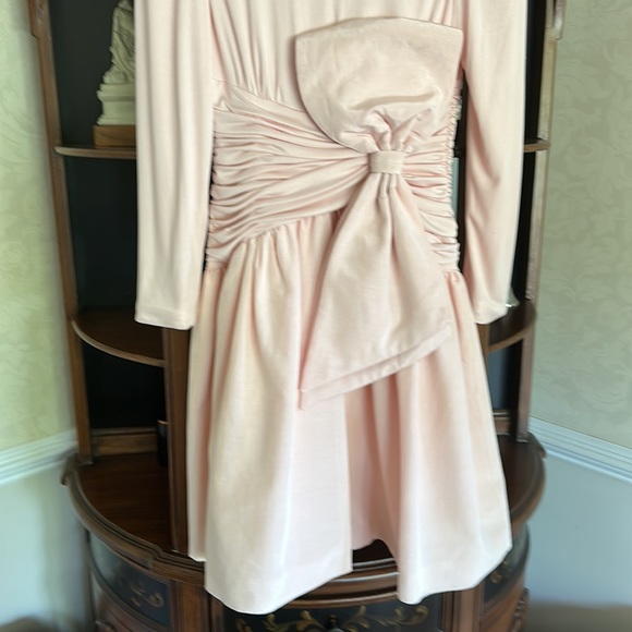 Gorgeous lady M no. Providence RI pink dress with large bow - Picture 4 of 11